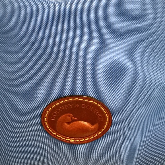 Dooney and Bourke Erica Vibrant Blue Nylon/leather Shoulder Bag 12x9 EUC - Picture 13 of 13